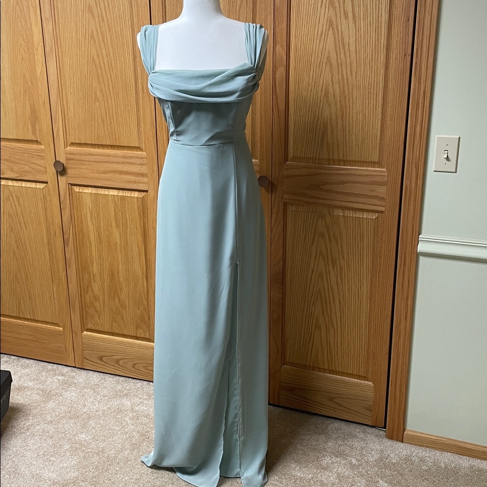 Birdy Grey Mira Chiffon Sage Dress Size Medium